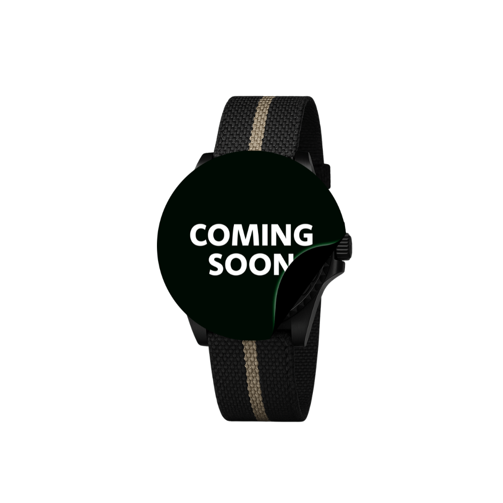 Air Wings Legacy - Black watch with a black strap and a 'COMING SOON' label.