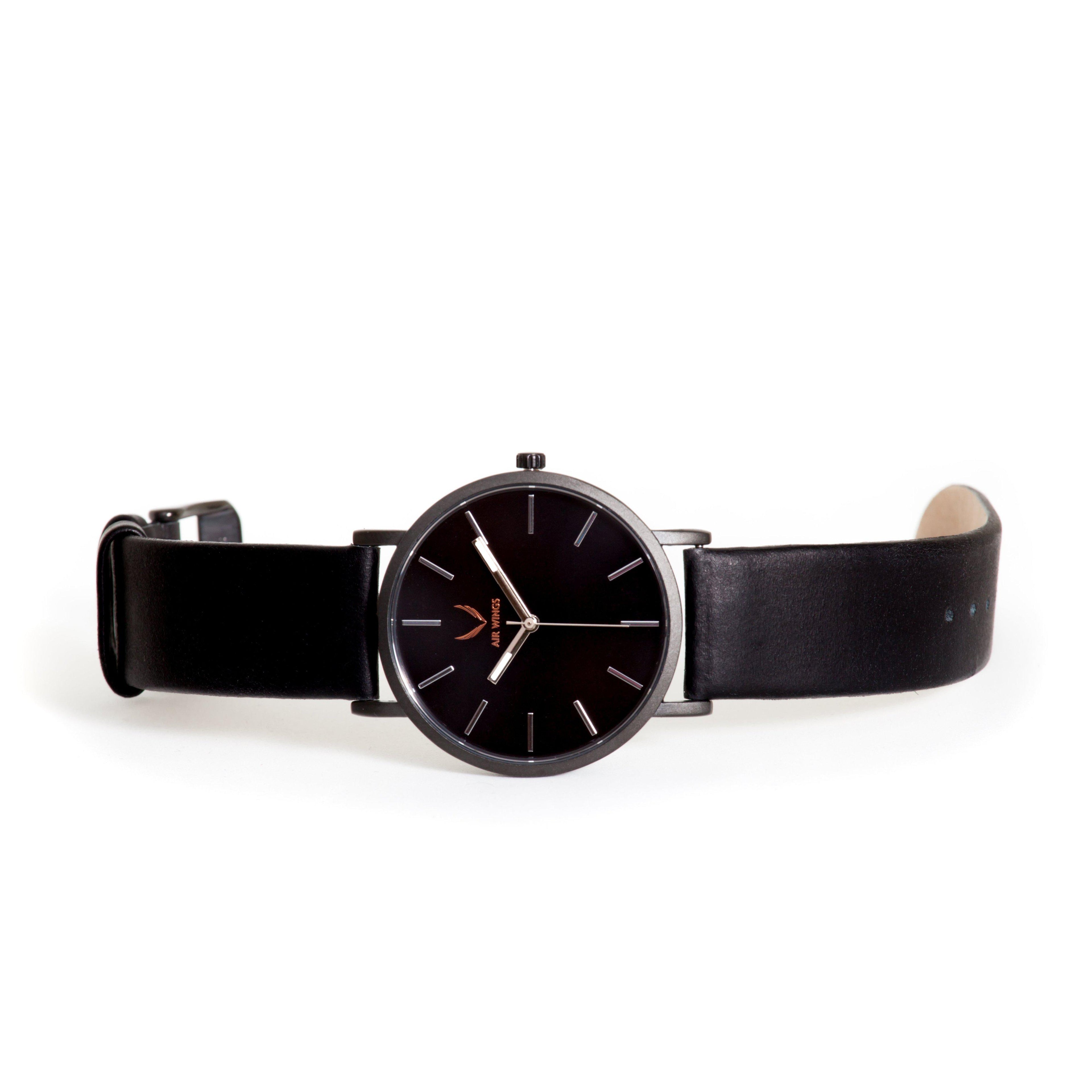 Air Wings - Matte Black - Air Wings Watches Australia