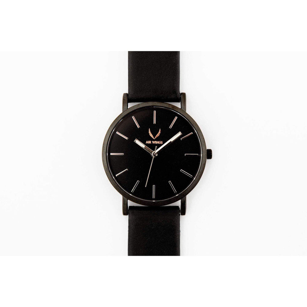 Air Wings - Matte Black - Air Wings Watches Australia