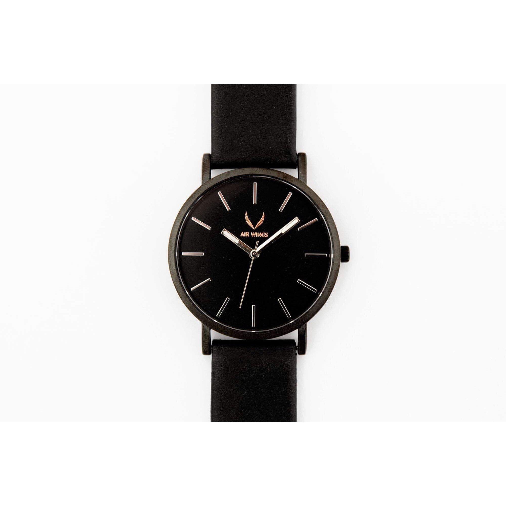 Air Wings - Matte Black - Air Wings Watches Australia